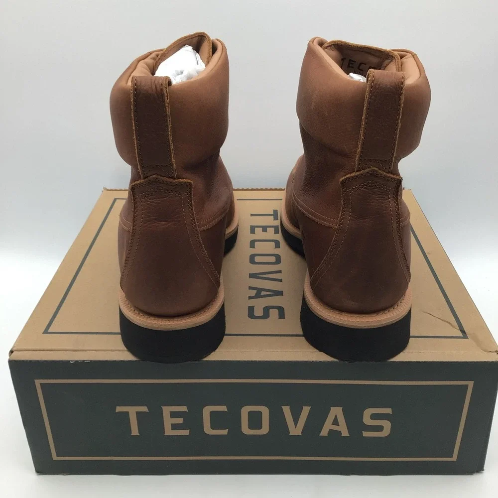 Tecovas The Rugged‎ Moc Saddle WP Cowhide Leather Boots Mens Size 14 D NEW